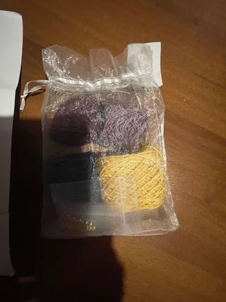 Kit ricamo sacchetto con perline