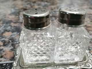 saleiro/pimenteiro , silver plate italia