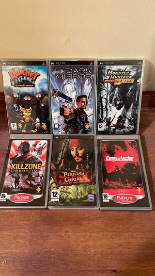 Pacchetto 6 giochi PSP completi