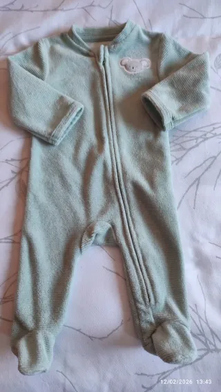 Pelele de bebé con cremallera y estampado de koala
