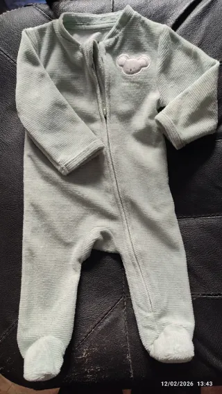 Pelele de bebé con cremallera y estampado de koala