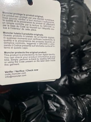 Abrigo Moncler Negro Talla M Con Etiquetas
