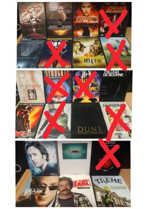 DVD y BR varios.  Sólo entrega en mano.