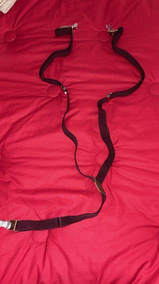 Tirantes burdeos ajustables