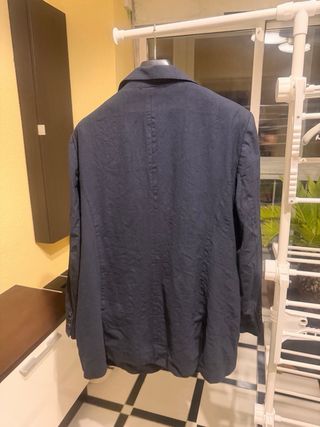 Blazer azul marino elegante mujer