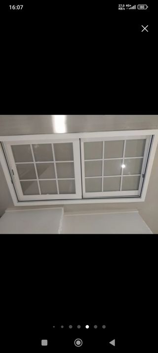 MÓDULO VENTANA 2 HOJAS CORREDERAS ALUMINIO RPT