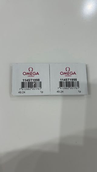 Dos eslabones Omega Seamaster Negrito