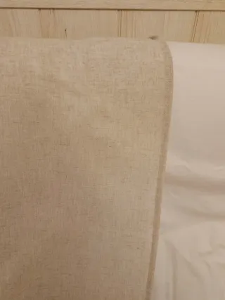 Cortina con anellini beige terra