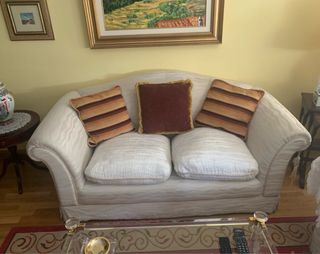 2 Sofas clásicos 3 plazas madera maciza