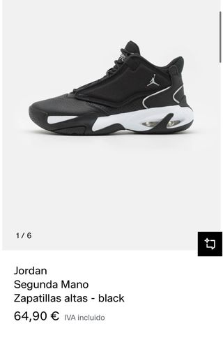 Jordan Max Aura 4 Negra y Blanca