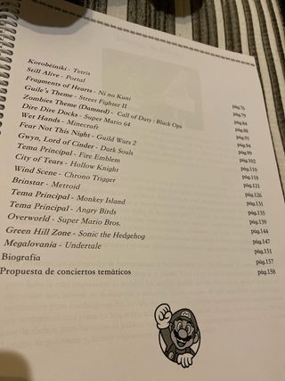 Libro Piano Música de Videojuegos
