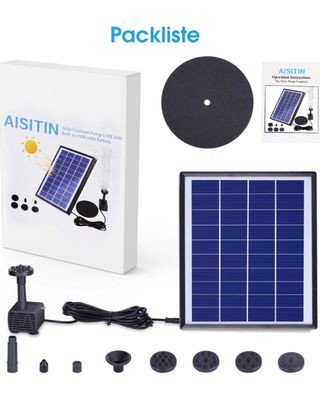 Bomba Solar Fuente AISITIN 6.5W