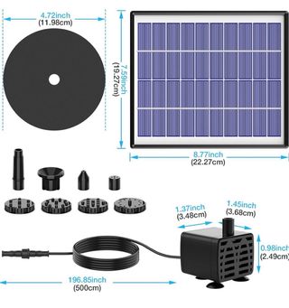 Bomba Solar Fuente AISITIN 6.5W