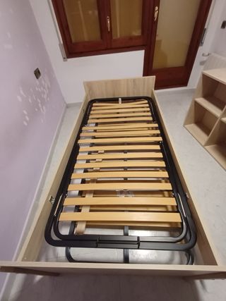 Cama nido doble madera y metal