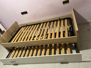 Cama nido doble madera y metal