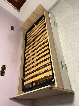 Cama nido doble madera y metal