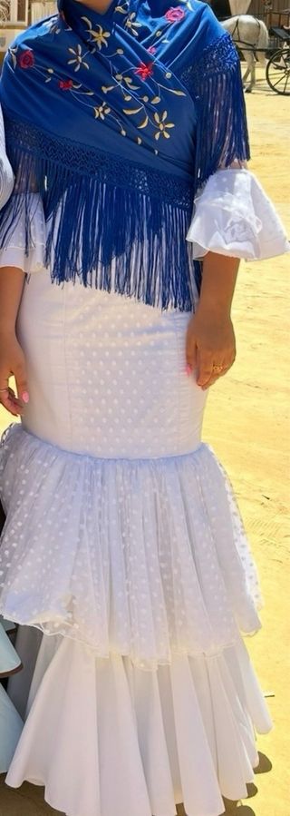 Vestido Flamenca Blanco