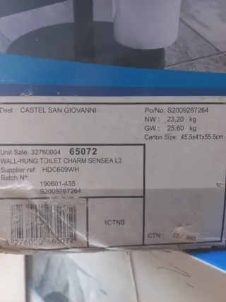 Vaso WC + Bidet Sensea Bianco