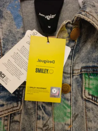 Desigual Smiley Denim Jacket Chaqueta Vaquera