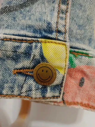 Desigual Smiley Denim Jacket Chaqueta Vaquera