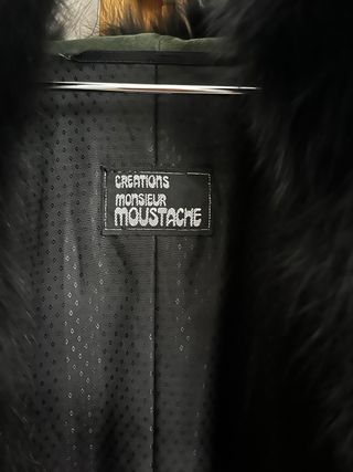 Abrigo vintage piel multicolor