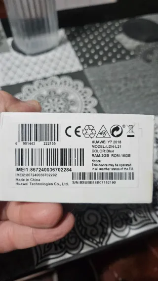 Huawei Y7 2018 Negro