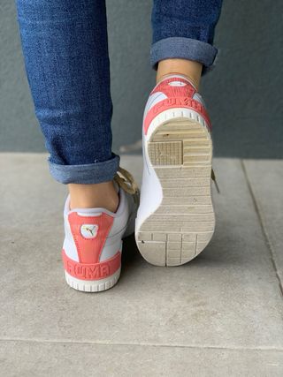 Tênis Puma Cali Rosa e Branco