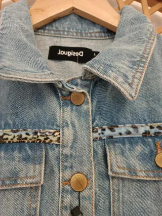 Vestido vaquero patchwork Talla L