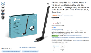 Antena Wi-Fi TP-Link Archer Externa Ajustable