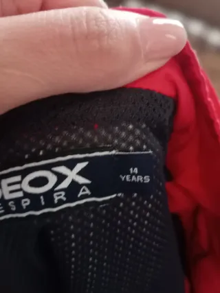 Giubbotto Geox rosso 14 anni