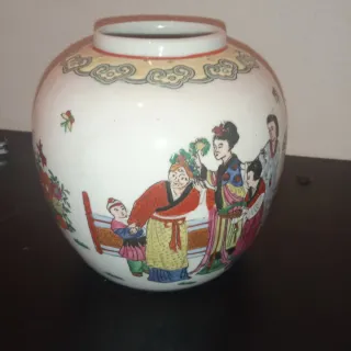 Vaso Porcellana Macao Dipinto a Mano