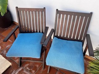 Mesa y 4 Sillas Teca Exterior