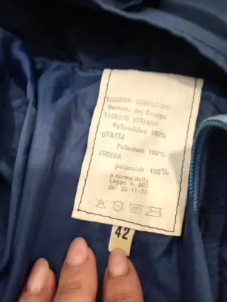 Completo tuta neve blu 42