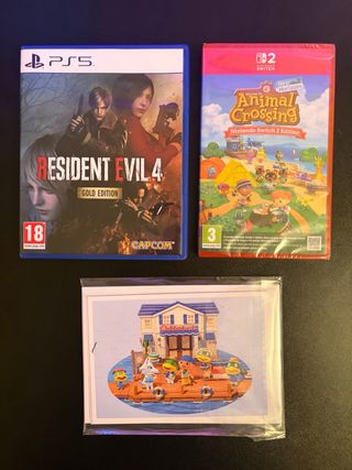 Resident Evil 4 Gold Edition PS5 e Animal Crossing