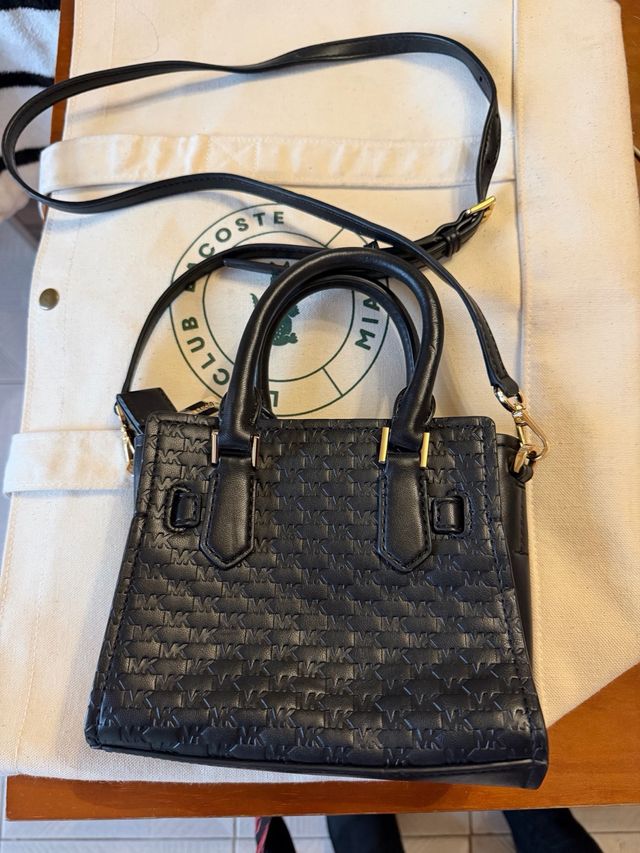 Bolso Michael Kors Negro Dorado Original