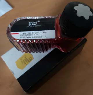 Montblanc tintero Cristal 50ml. Modelo Antiguo.