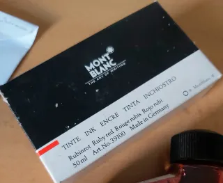 Montblanc tintero Cristal 50ml. Modelo Antiguo.