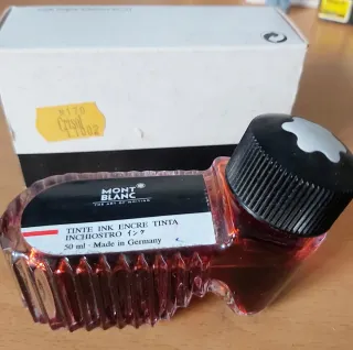 Montblanc tintero Cristal 50ml. Modelo Antiguo.