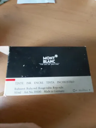 Montblanc tintero Cristal 50ml. Modelo Antiguo.