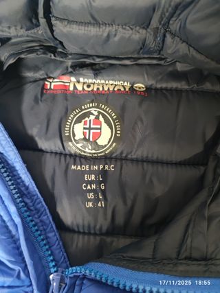 Piumino Geographical Norway Uomo Blu