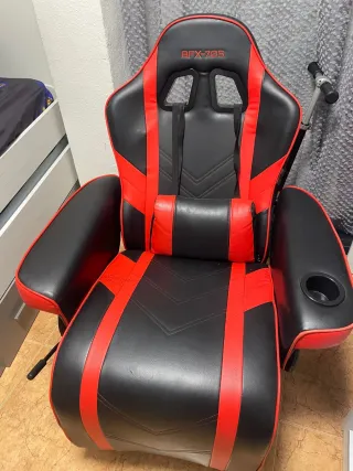 Silla Gaming Negra y Roja
