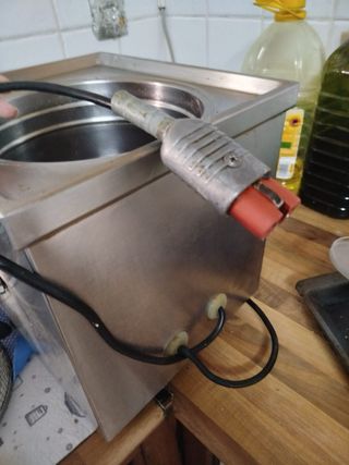 Freidora de acero inoxidable