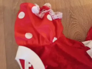 Vestito Minnie Pois Rosso Bianco