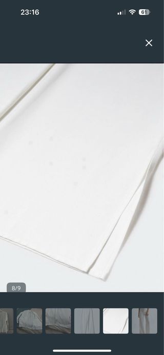 Pantalón Mango Teen blanco con aberturas