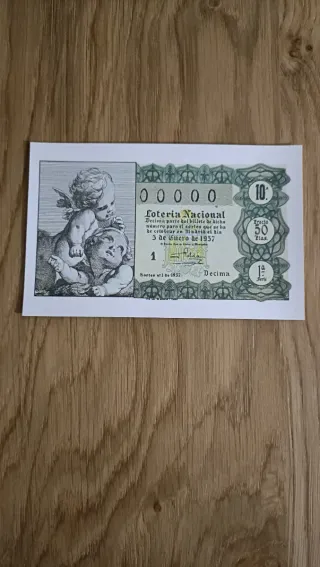 Postales Lotería Nacional Decimos  Antiguos (4 u.)