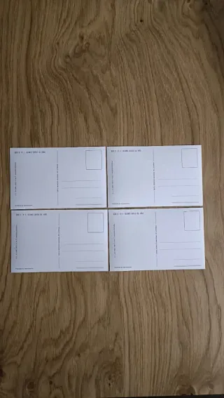 Postales Lotería Nacional Decimos  Antiguos (4 u.)