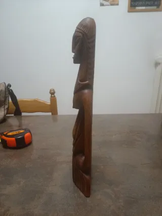 Scultura tribale donna legno