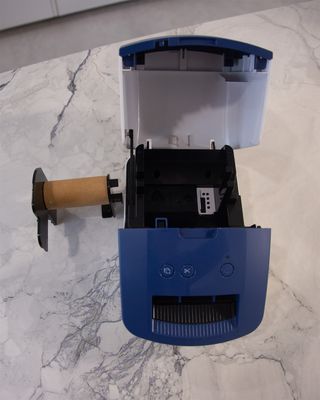 Impresora Etiquetas Brother QL600B Azul/Blanca