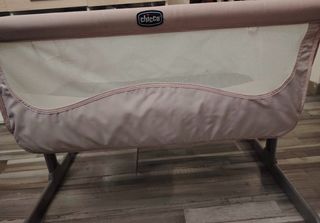 Minicuna Chicco Coletto Rosa+colchón fibra de coco