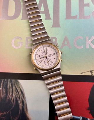 Seiko 7T32 Vintage Quartz Chronograph Alarm - 37mm